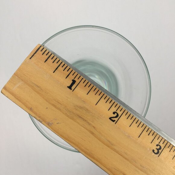 Vintage Set of 2 Clear Glass Bud Vases Flared Bubble Base 8" 10" Home Decor - Picture 14 of 16